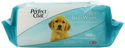 8in1 Perfect Coat Bath Wipes, Puppy, 100-Count