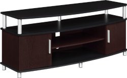 Altra Furniture Carson TV Stand, For TV’s up to 50-Inches, Black/Cherry