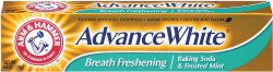Arm & Hammer Advance White Breath Freshening, Frosted Mint Flavor, 6 Ounce (Pack of 2)