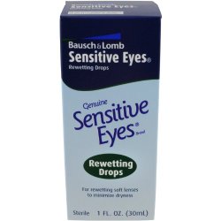 Bausch & Lomb Sensitive Eyes Rewetting  Drops, 1 Ounce Bottle