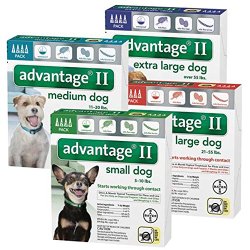 Bayer Advantage II, Extra Large Dogs, Over 55-Pound, 4-Month