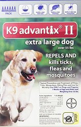 Bayer Advantix II, Extra Large Dogs, Over 55-Pound, 6-Month