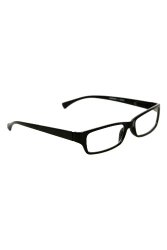 Black Rectangle Clear Lens Reader Glasses