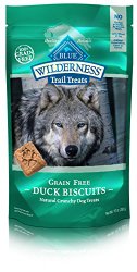 Blue Buffalo Wilderness Trail Treats Grain Free Duck Dog Biscuits, 10-Ounce