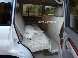 Deluxe Quilted and Padded seat cover for Pets – One Size Fits All 56″Wx94″L Taupe