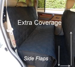 Deluxe Quilted and Padded seat cover – One Size Fits All 56″Wx94″L Black