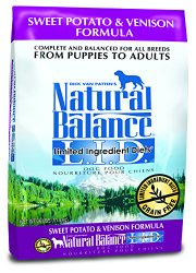 Dick Van Patten’s Natural Balance Limited Ingredient Diets Sweet Potato and Venison Formula Dry Dog Food, 26-Pound Bag