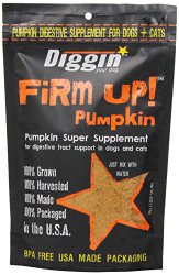 Diggin’ Your Dog Firm Up Pumpkin Super Supplement for Digestive Tract Health for Dogs, 4-Ounce