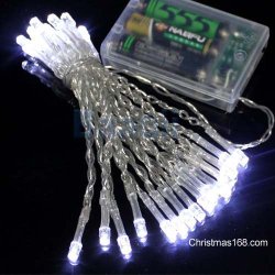 E-MART 3.5M 30 LED Battery Operated Christmas Wedding Fairy String Lights,white – US SHIPPING