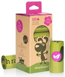 Earth Rated 120-Count Lavender-scented Dog Waste Bags, 8 Refill Rolls