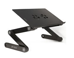 Executive Office Solutions Portable Adjustable Aluminum Laptop Desk Black