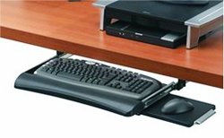 Fellowes Office Suites Underdesk Keyboard Drawer, Black/Silver (9140303)