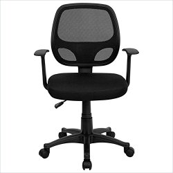 Flash Furniture Mid-Back Black Mesh Computer Chair