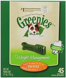 GREENIES® Weight Management Treat Tub-PakTM for Dogs-Petite, 27 ounce