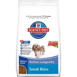 Hill’s Science Diet Mature Adult Active Longevity Small Bites Dry Dog Food Bag, 33-Pound