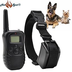 Hot Spot Waterproof Rechargeable LCD Remote Shock Control Pet Dog Training Collar