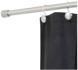 InterDesign Forma Shower Curtain Tension Rod, Brushed Stainless Steel, 43-75 Inch