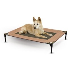 K&H Manufacturing Original Pet Cot ,Large ,30-Inch by 42-Inch,Chocolate/Mesh