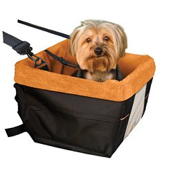 Kurgo Skybox Dog Booster Seat, Black/Orange