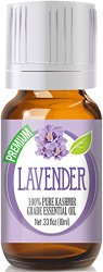 Lavender 100% Pure, Best Therapeutic (Kashmir) Grade Essential Oil for Aromatherapy – 10ml
