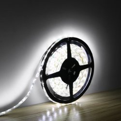 LE Lampux 12V Flexible LED Strip Lights, LED Tape, Daylight White, Waterproof, 300 Units 3528 LEDs, Light Strips, 16.4ft/5m