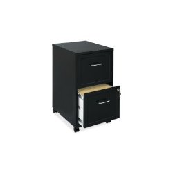Lorell 16872 2-Drawer Mobile File Cabinet, 18-Inch
