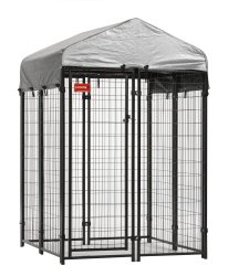 Lucky Dog 6’Hx4’Wx4’L Uptown Welded Wire Kennel