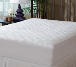 Mattress Pad Cover – Fitted – Quilted – Queen (60×80″) – Stretches to 20″ Deep!