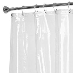 Maytex No More Mildew Shower Curtain Liner, Clear