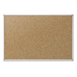 Mead Classic Cork Bulletin Board, 4 x 3 Feet, Aluminum Frame (85362)