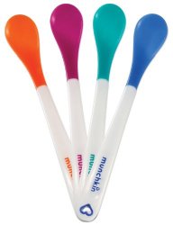 Munchkin White Hot Infant Safety Spoons, 4 Count