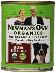 Newman’s Own Organics Beef and Liver Grain-Free for Dogs, 12-Ounce Cans (Pack of 12)