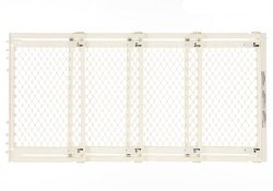 North States Industries Supergate Extra-Wide Gate, Ivory