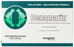 Nutramax Denamarin Tabs For Medium Dogs 13-34 Lbs. – 30 Tablets