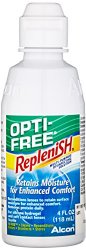 Opti-Free Replenish Multi-Purpose Disinfecting Solution, 4 fl oz (118 ml) (Pack of 4)