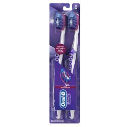 Oral-B 3D White Luxe Pro-Flex 38 Medium Manual Toothbrush Twin Pack