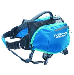 Outward Hound 22003 DayPak Dog Backpack Adjustable Saddlebag Style Dog Accessory, Medium, Blue