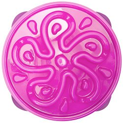 Outward Hound 51003 Fun Feeder Slow Feed Interactive Bloat Stop Dog Bowl, Large, Purple