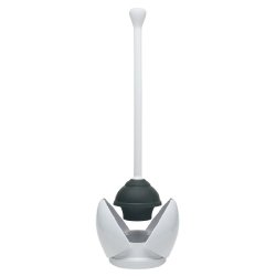 OXO Good Grips Toilet Plunger and Canister, White