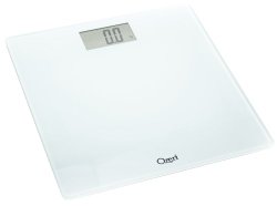 Ozeri Precision Digital Bath Scale (400 Lbs Edition), In Tempered Glass With Step-on Activation, White