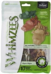 Paragon Whimzees Alligator Dental Treat for Small Dogs, 17 Per Bag