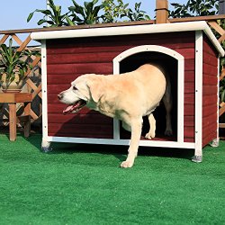 Petsfit 45.6 X 30.9 X 32.1 Inches Dog House, Dog House Outdoor