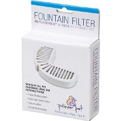 Pioneer Pet 4-Pack Watering Fountain Filter Replacement for Pets