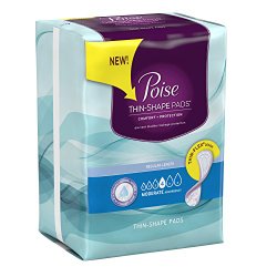 Poise Moderate Pads, 20 Count (Pack of 4)