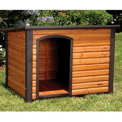Precision Pet Outback Log Cabin Dog House, Large, 45 1/2x33x33-Inches