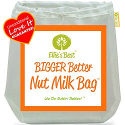 Pro Quality Nut Milk Bag – Big 12″X12″ Commercial Grade – Reusable Almond Milk Bag