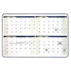 Quartet Dry Erase Board, 4-Month Planner, 23 x 35 Inches, Black Frame (05149SV)