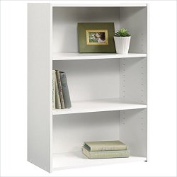 Sauder Beginnings 3-Shelf Bookcase, Soft White
