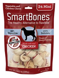 SmartBones Chicken Dog Chew, Mini, 24-count