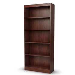 South Shore Axess Collection 5-Shelf Bookcase, Royal Cherry